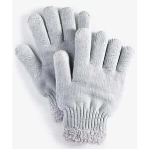 On 34TH Women's Gray Rib-Stitch Fuzzy-Cuff Knit Gloves Macy's, One Size